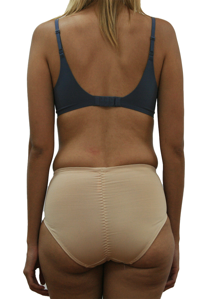 Lycra medium control panty-girdle with decorative lines and butt