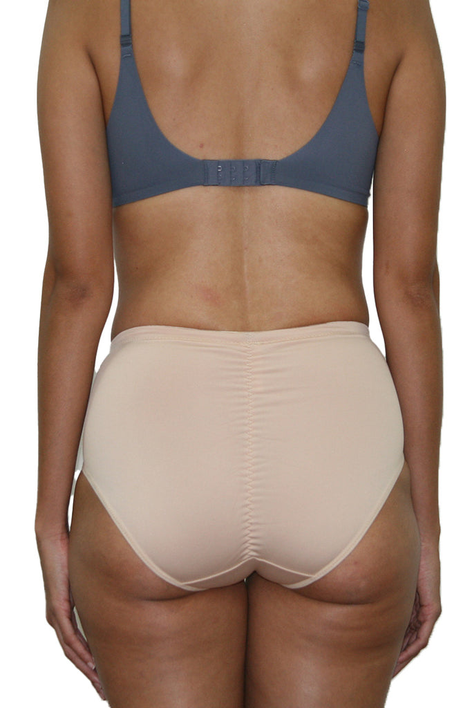 Lycra medium control panty-girdle, decorative lines and butt lifter
