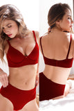 Extra wide base and back, double layered bra